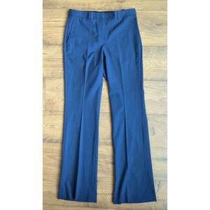 Theory‎ Women's Demitria 4 Sz 28x34 Blue Wool Flared Dress Pants (Read)